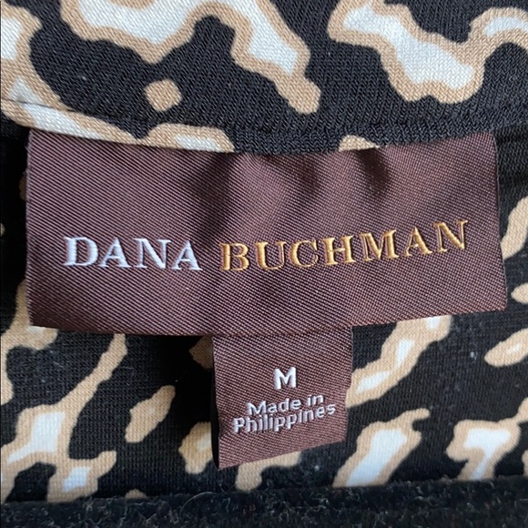 Dana Buchman Sz M leopard print blouse - Picture 3 of 6